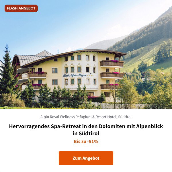 Hervorragendes Spa-Retreat in den Dolomiten mit Alpenblick in Südtirol