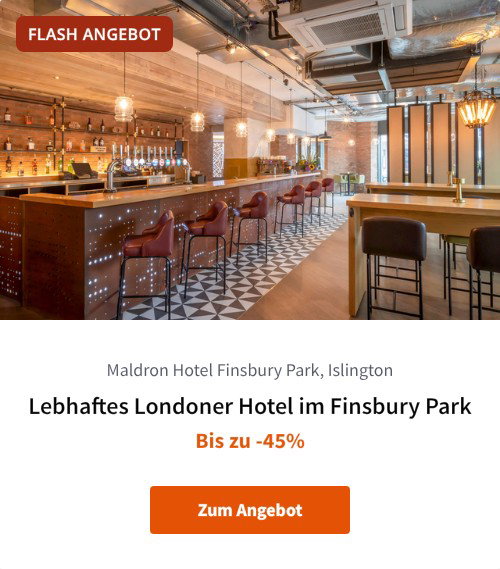 Lebhaftes Londoner Hotel im Finsbury Park