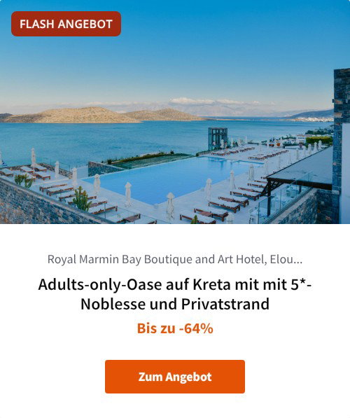Adults-only-Oase auf Kreta mit mit 5*-Noblesse und Privatstrand