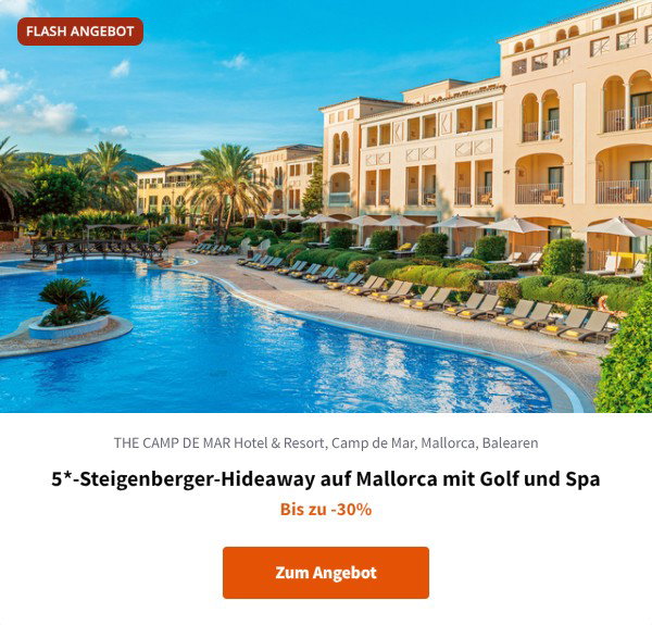 5*-Steigenberger-Hideaway auf Mallorca mit Golf und Spa