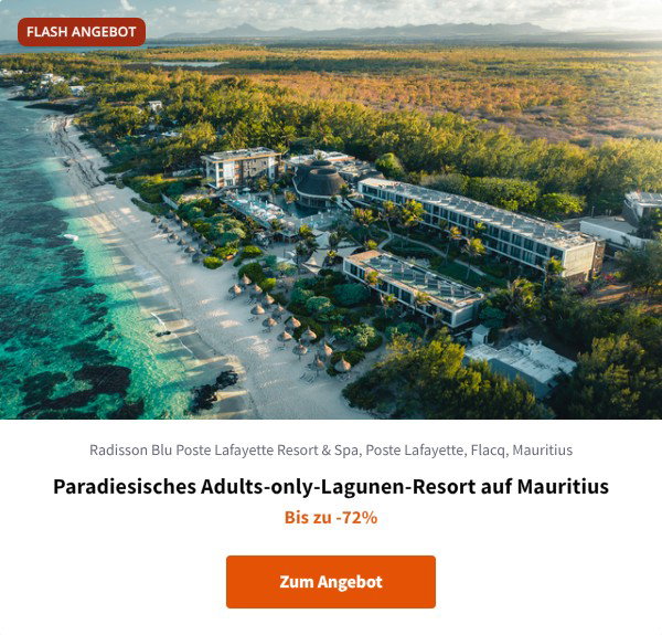 Paradiesisches Adults-only-Lagunen-Resort auf Mauritius