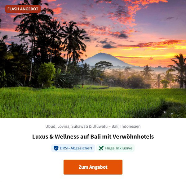 Luxus & Wellness auf Bali mit Verwöhnhotels