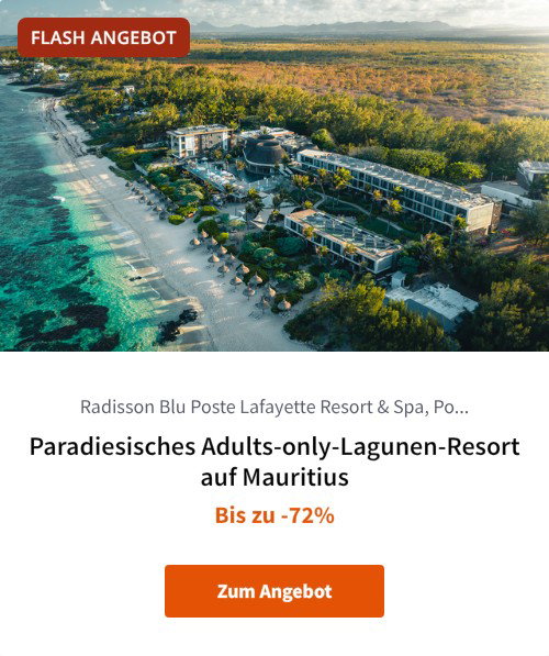 Paradiesisches Adults-only-Lagunen-Resort auf Mauritius