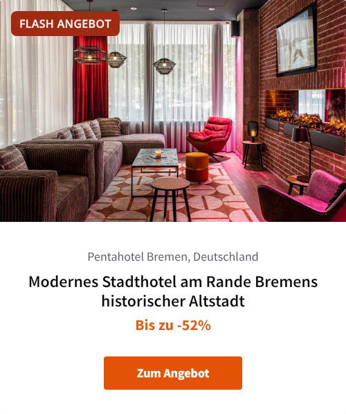 Modernes Stadthotel am Rande Bremens historischer Altstadt