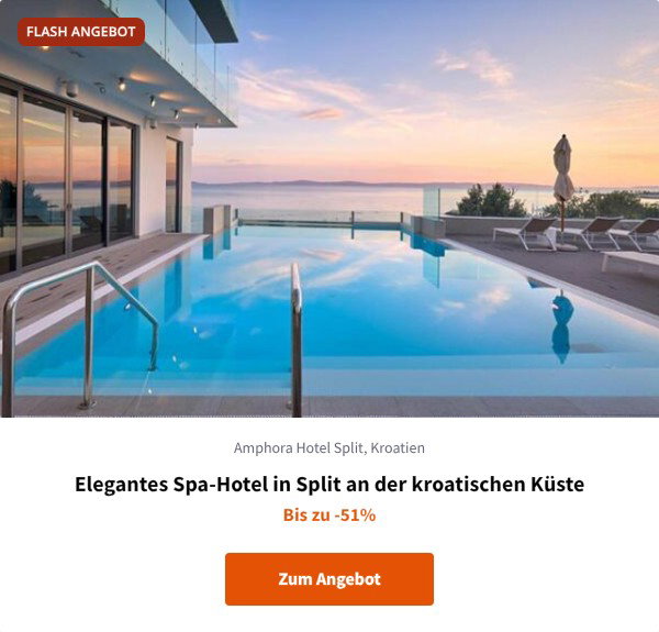 Elegantes Spa-Hotel in Split an der kroatischen Küste