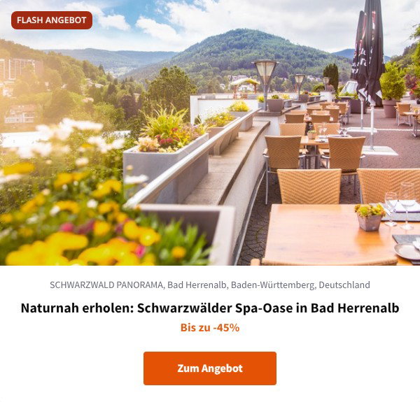 Naturnah erholen: Schwarzwälder Spa-Oase in Bad Herrenalb