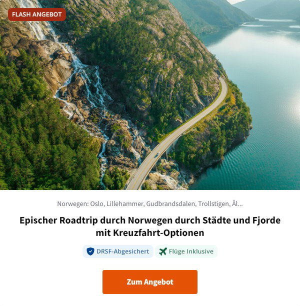 Epischer Roadtrip durch Norwegen durch Städte und Fjorde mit Kreuzfahrt-Optionen