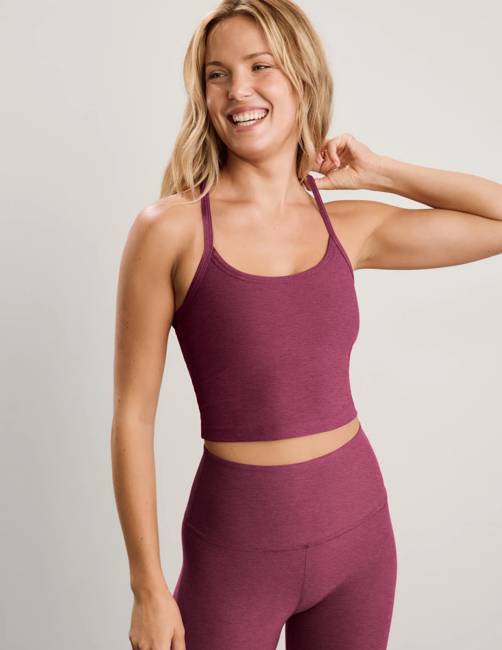 Image of Spacedye™ Slim Racerback Cropped Tank