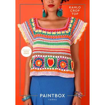Kahlo Crop Top - Free Crochet Pattern For Women in Paintbox Yarns Cotton DK