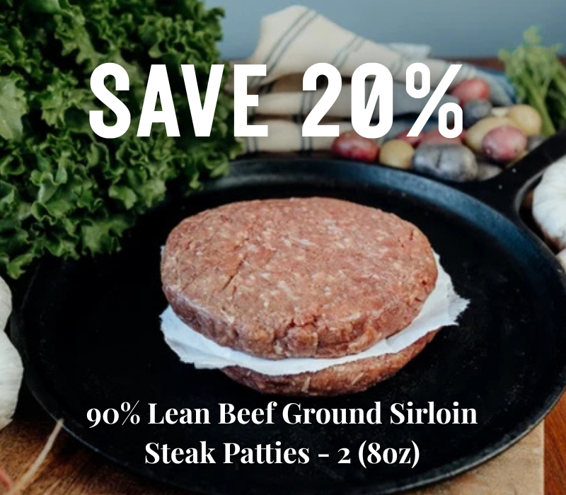 90% Lean Beef Ground Sirloin Patties 