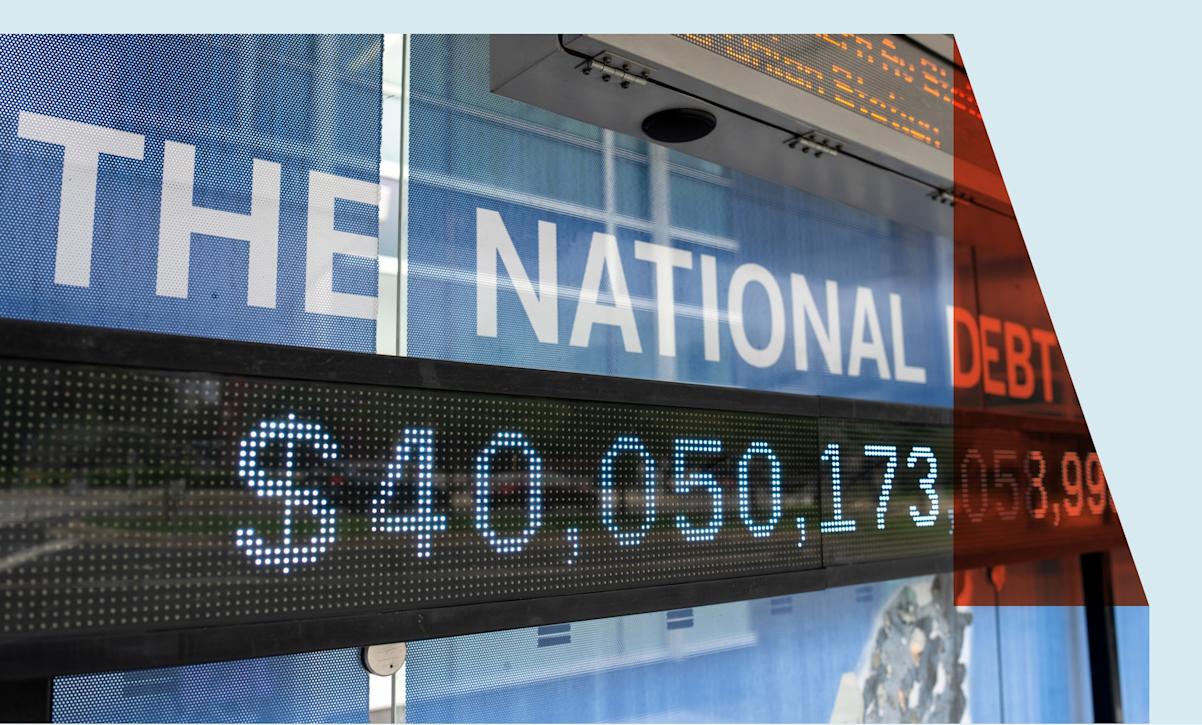 National debt sign