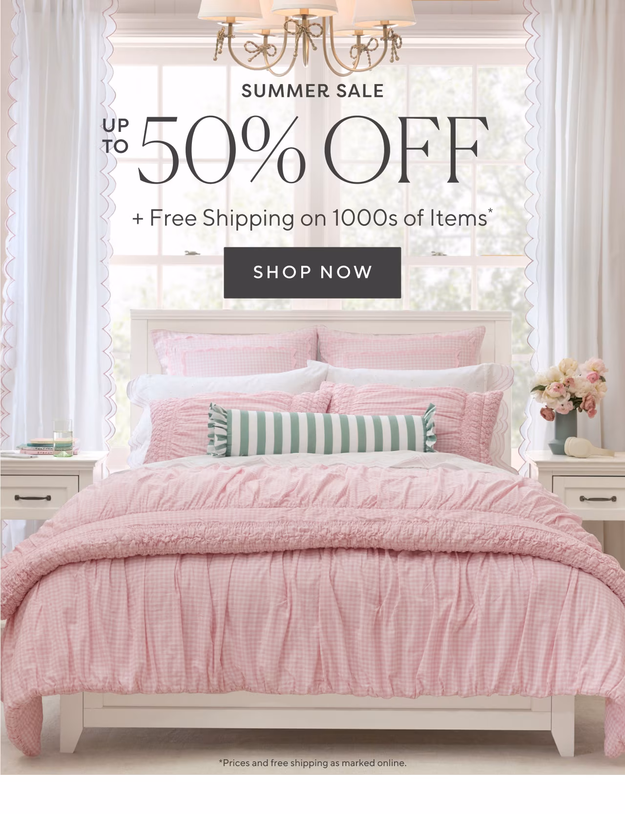 Up to 50% off + free shipping on 1000s of items