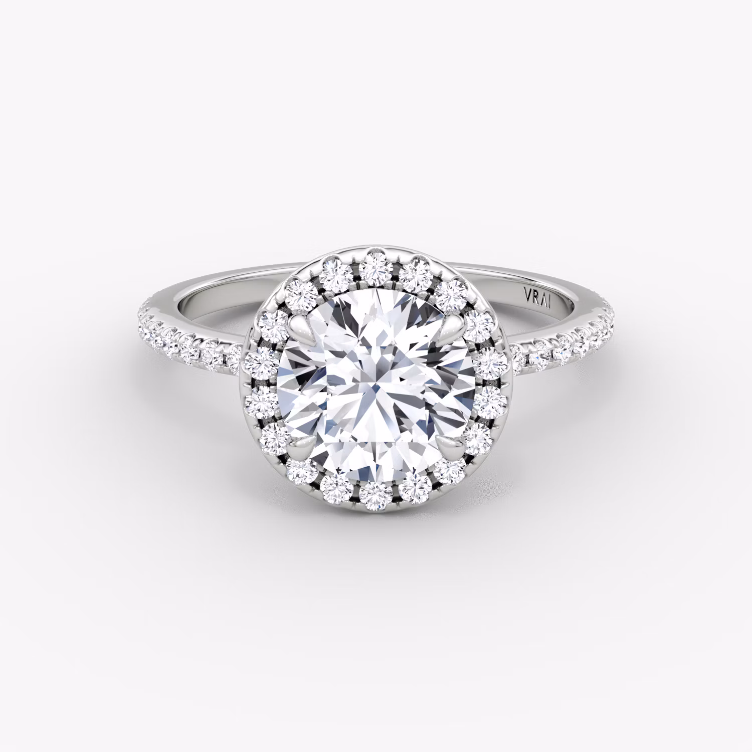Halo Ring Round Brilliant WG ( Brilliant Cut) 
