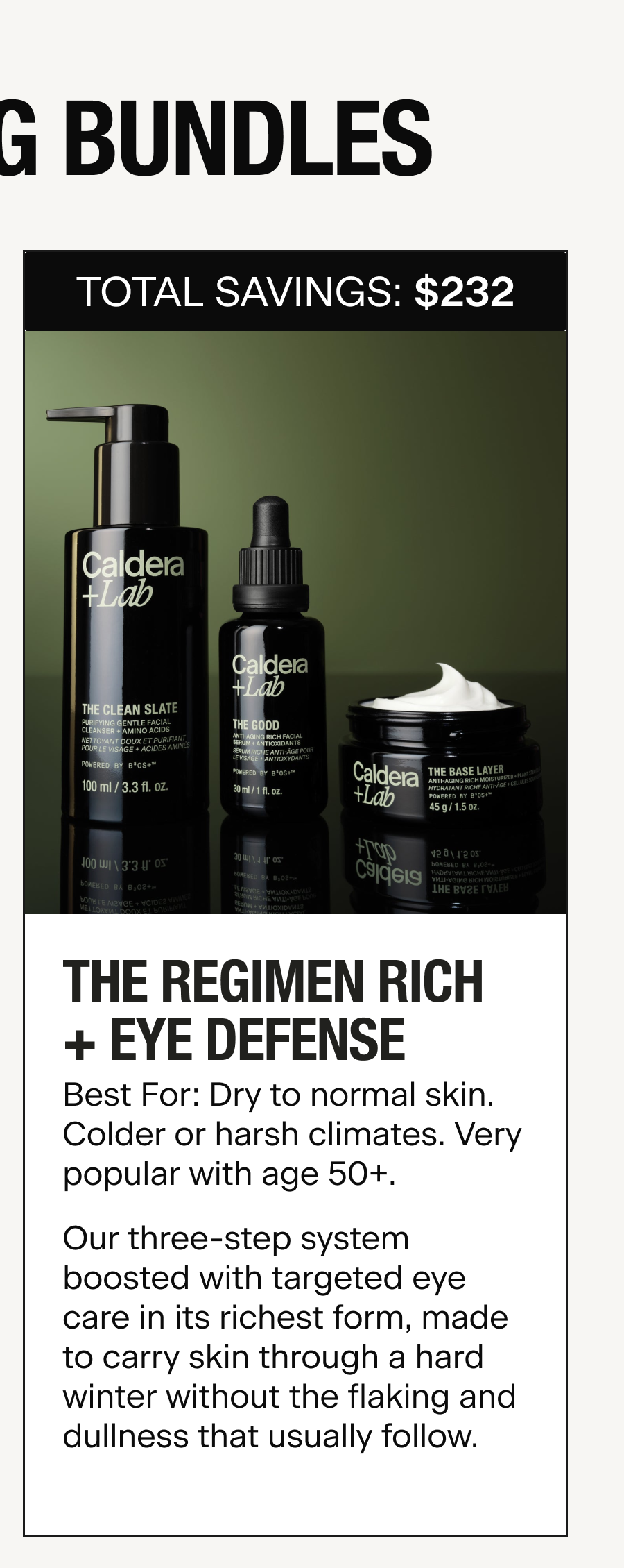 THE REGIMEN RICH + EYE DEFENSE