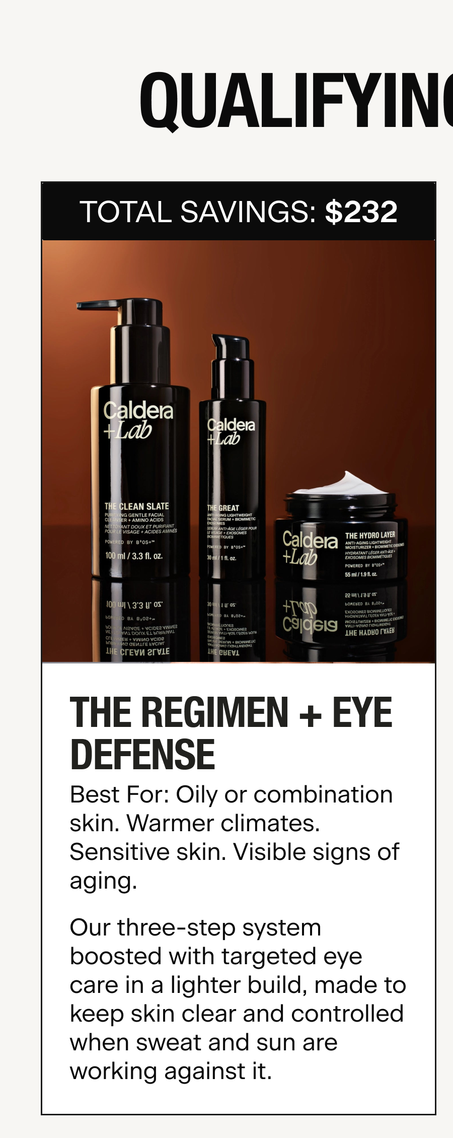 THE REGIMEN + EYE DEFENSE