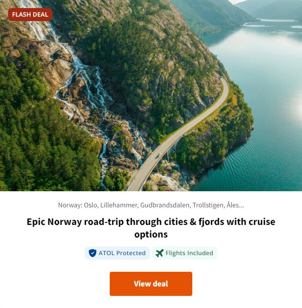 Epic Norway road-trip through cities & fjords with cruise options