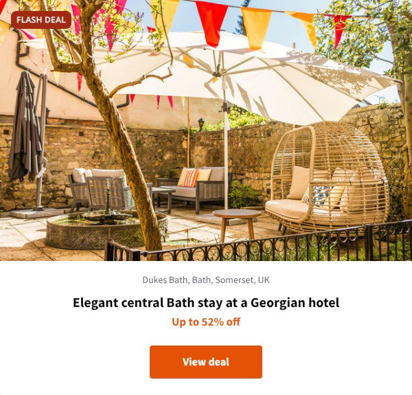 Elegant central Bath stay at a Georgian hotel