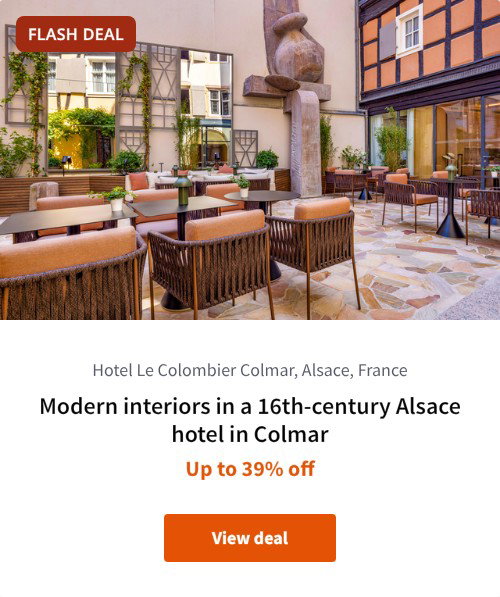 Modern interiors in a 16th-century Alsace hotel in Colmar