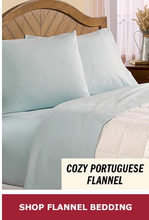 Cozy Portuguese Flannel. Shop Flannel Bedding. Open-Stock Portuguese Cotton Flannel Sheets