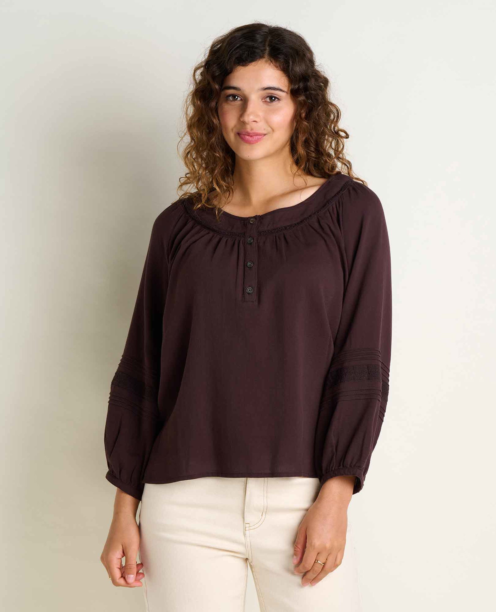 Image of Manzana Peasant Long Sleeve Shirt