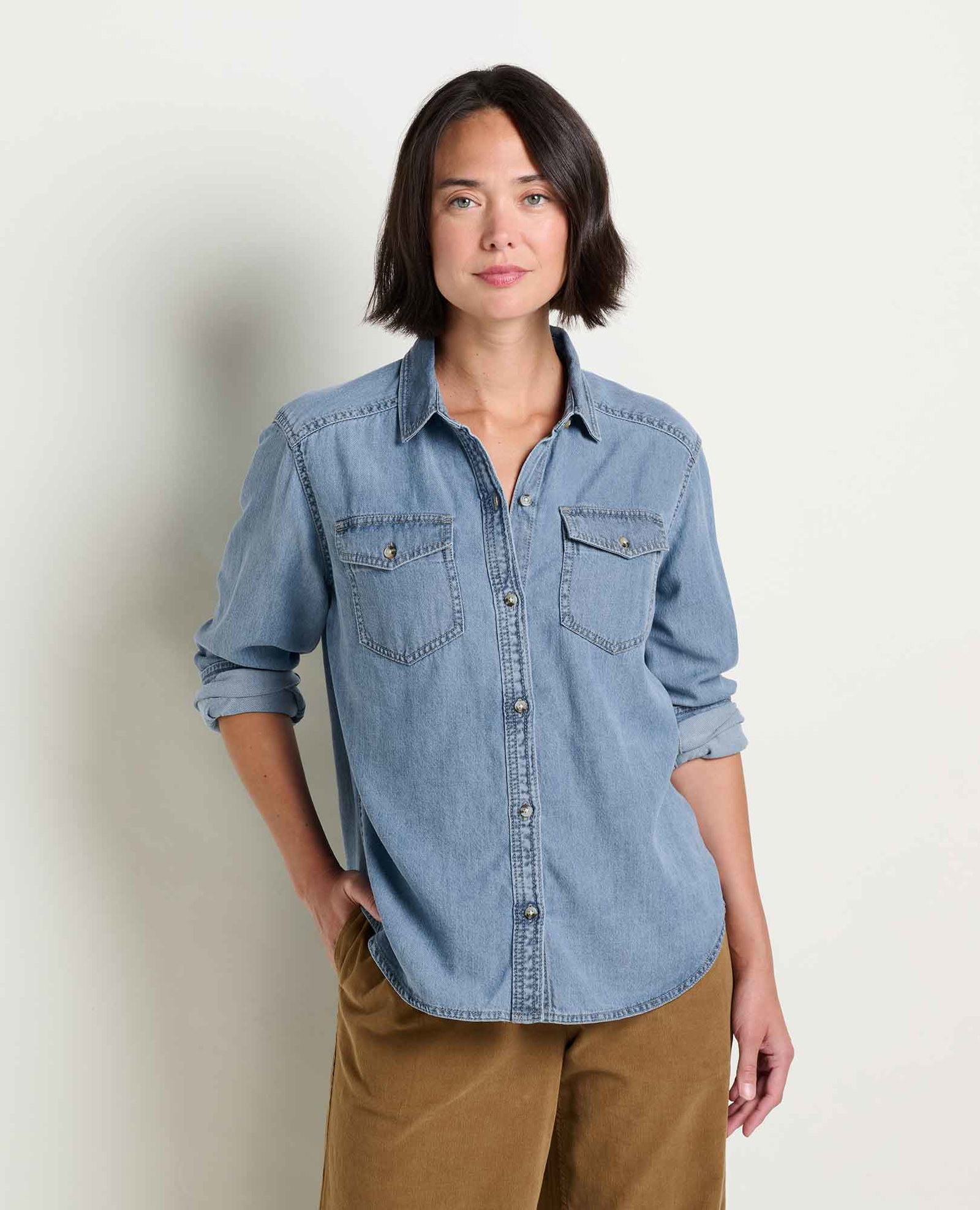 Image of Women's Piñon Soft Denim Shirt
