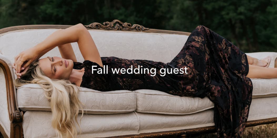 Fall wedding guest