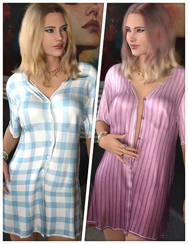 Sleeping Textures for dForce SU Everyday Pajamas