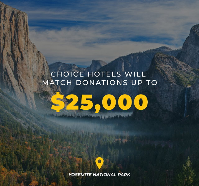 Choice Hotels will match member donations up to $25,000