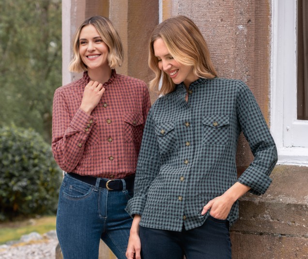 Ladies Cotton & Wool Western Shirt
