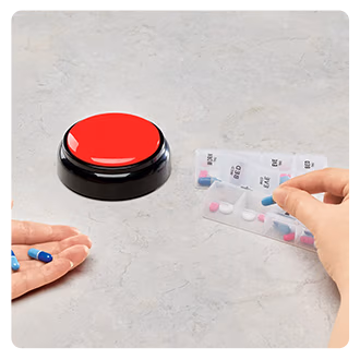 Talking Button Clock By LivingSURE™