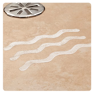 Anti-Slip Shower Stickers, Set of 12 with Scraper