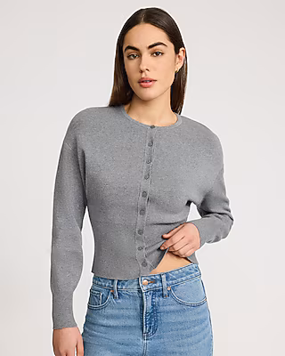 Airy Soft Banded Bottom Dolman Cardigan