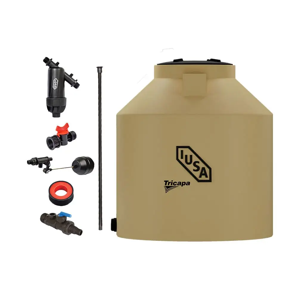 Tinaco Tricapa IUSA, 600 L., Beige + Sistema Calidad de Vida