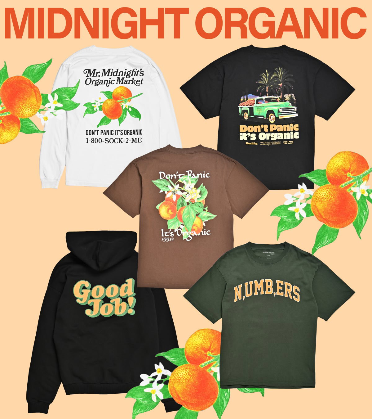 Shop Midnight Organic with all new graphic tees and hoodies