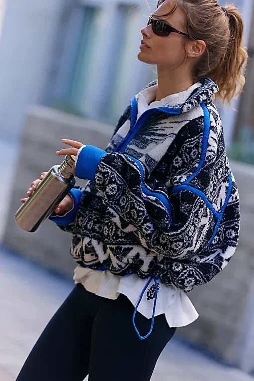 Mountain High Printed Half Zip Fleece
