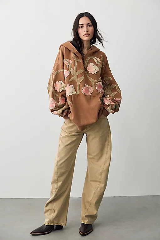 We The Free Its A Vibe Flowers Hoodie