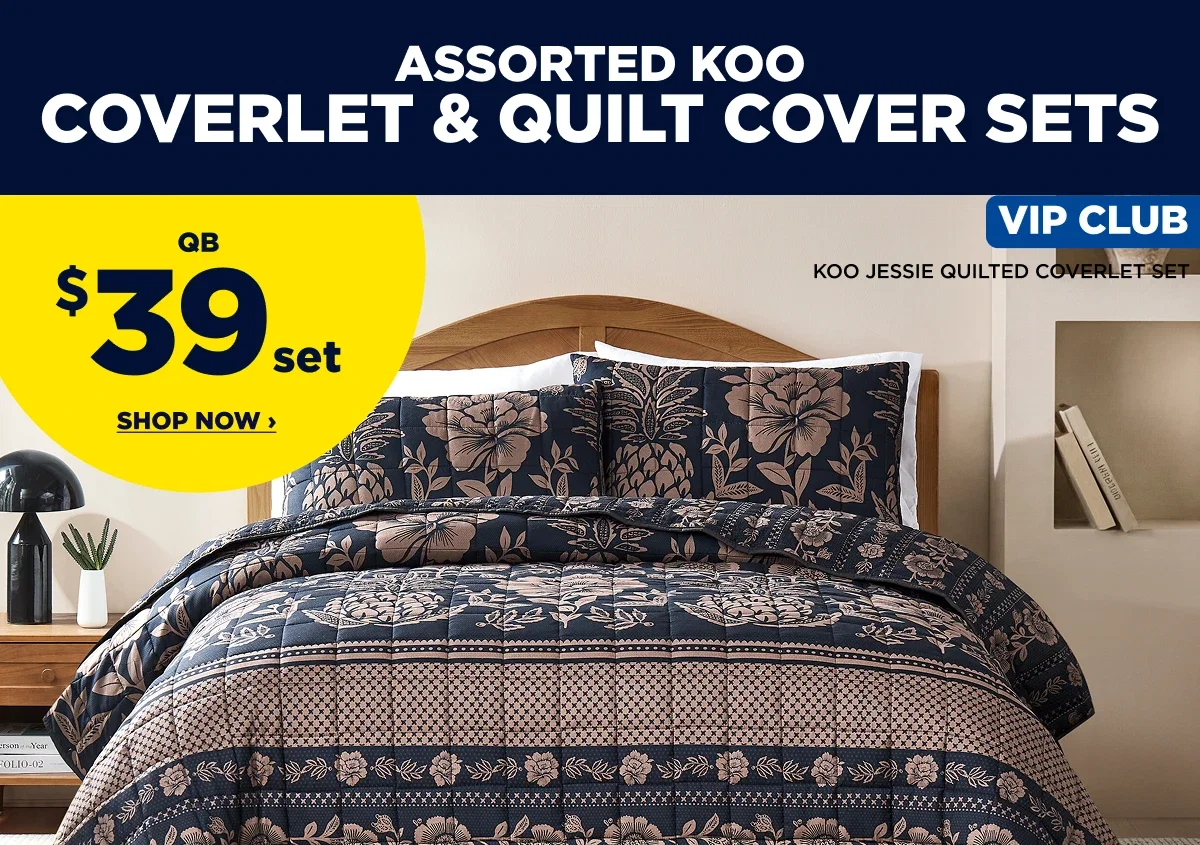 ASSORTED KOO COVERLET & QUILT COVER SETS