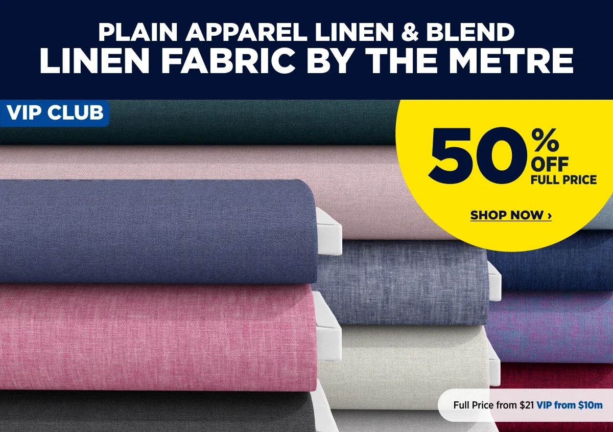 PLAIN APPAREL LINEN & BLEND LINEN FABRIC BY THE METRE