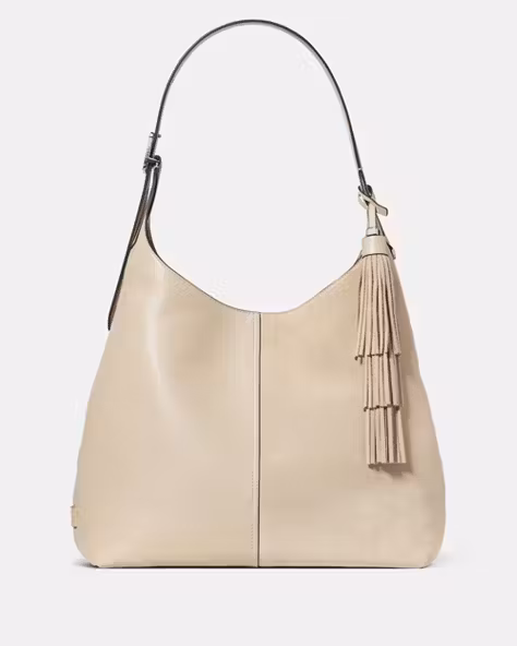 454 Suede Fringe Large Shoulder Bag