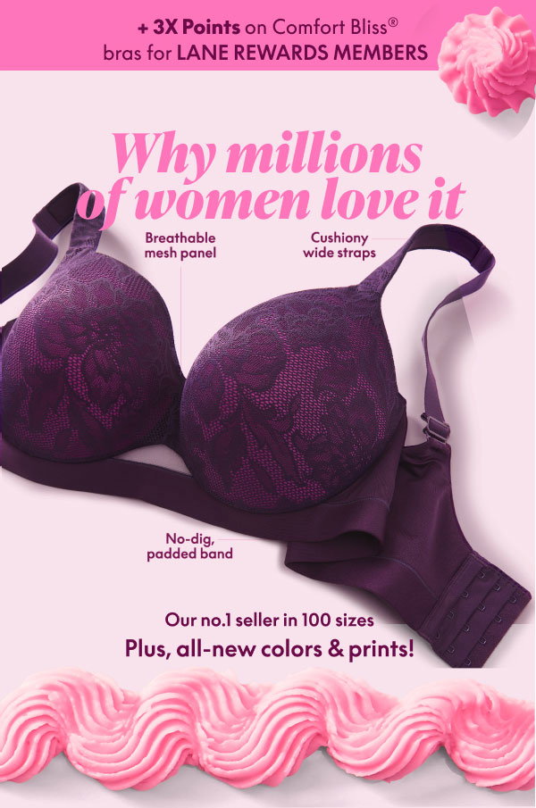 Comfort Bliss Bras $29.50 | Other Bras $39.50