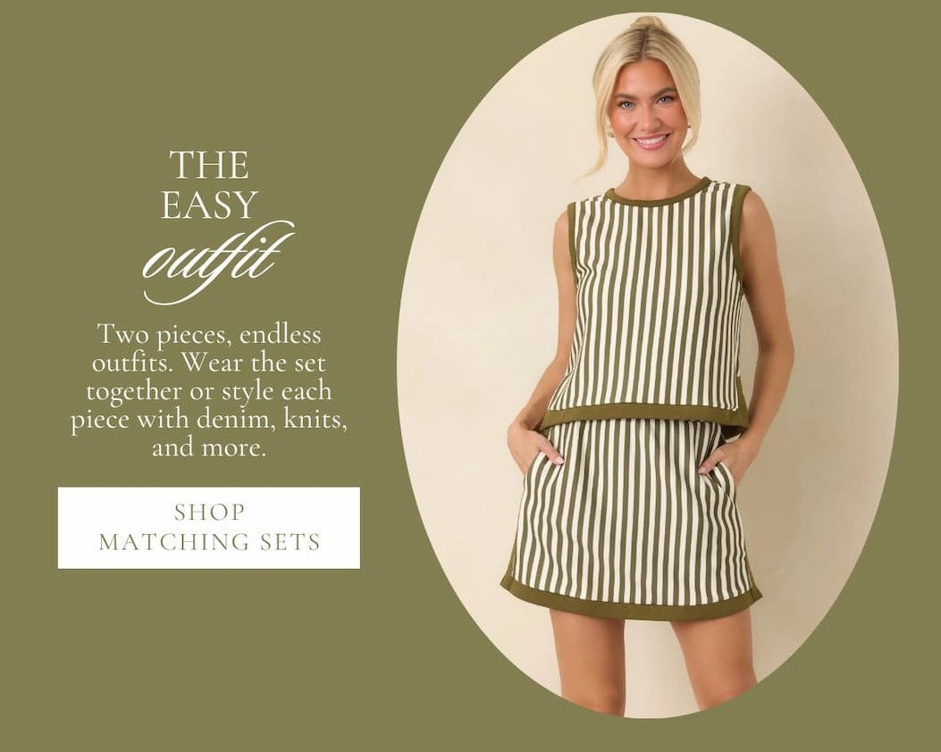 "The easy outfit. Shop Matching Sets."