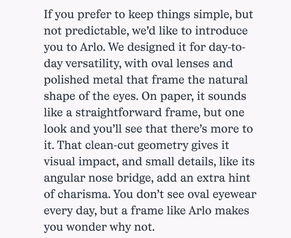 perfectly fine-tuned proportions