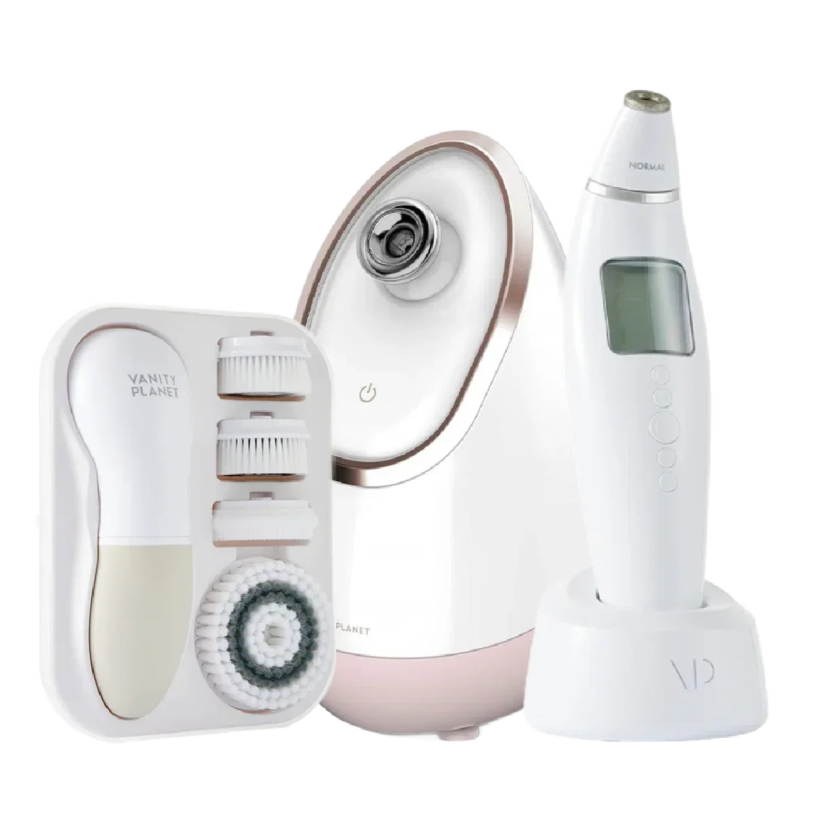 Image of Cleanse + Prep + Treat Ritual | 3-Piece At-Home Facial Skincare Device Set  $133 | $222 MSRP