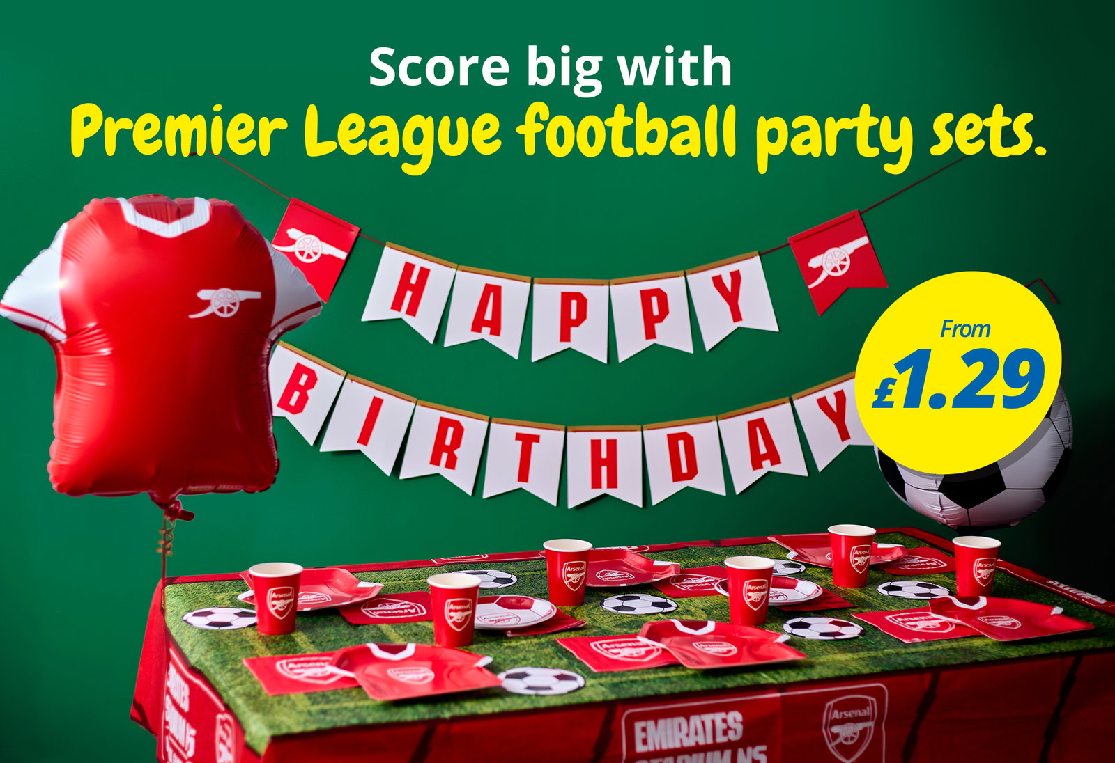 
Football partyware from £1.29!
