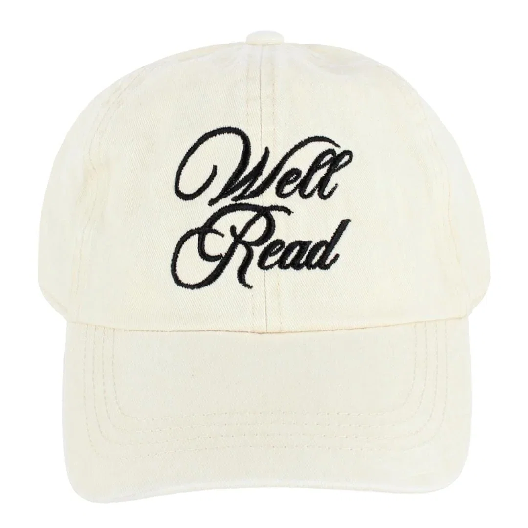 Image of David & Young Women's Well Read Washed Embroidered Baseball Cap