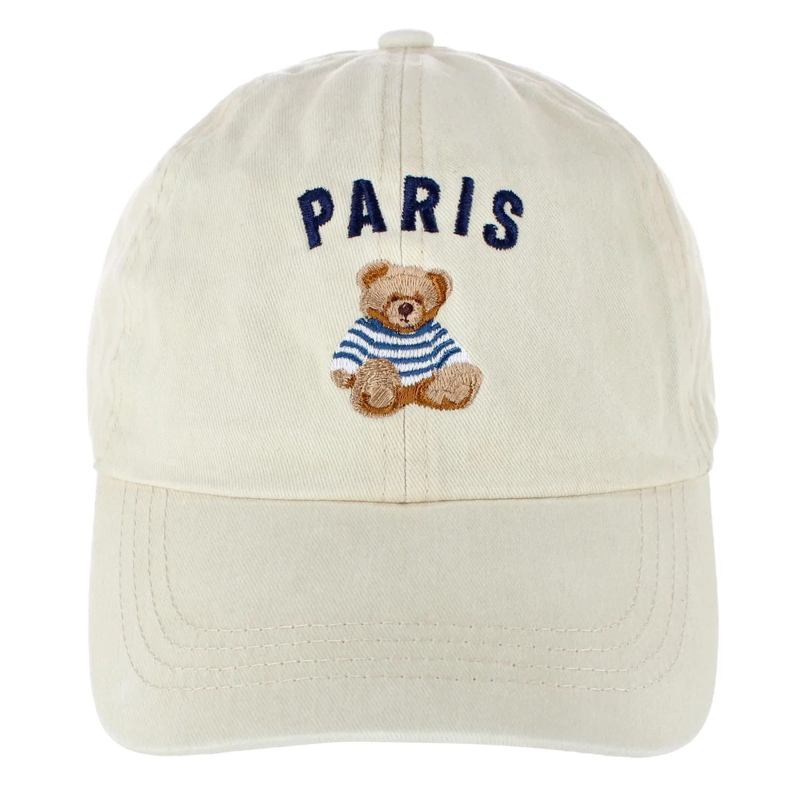 Image of CTM® Women's Embroidered City Teddy Bear Baseball Cap