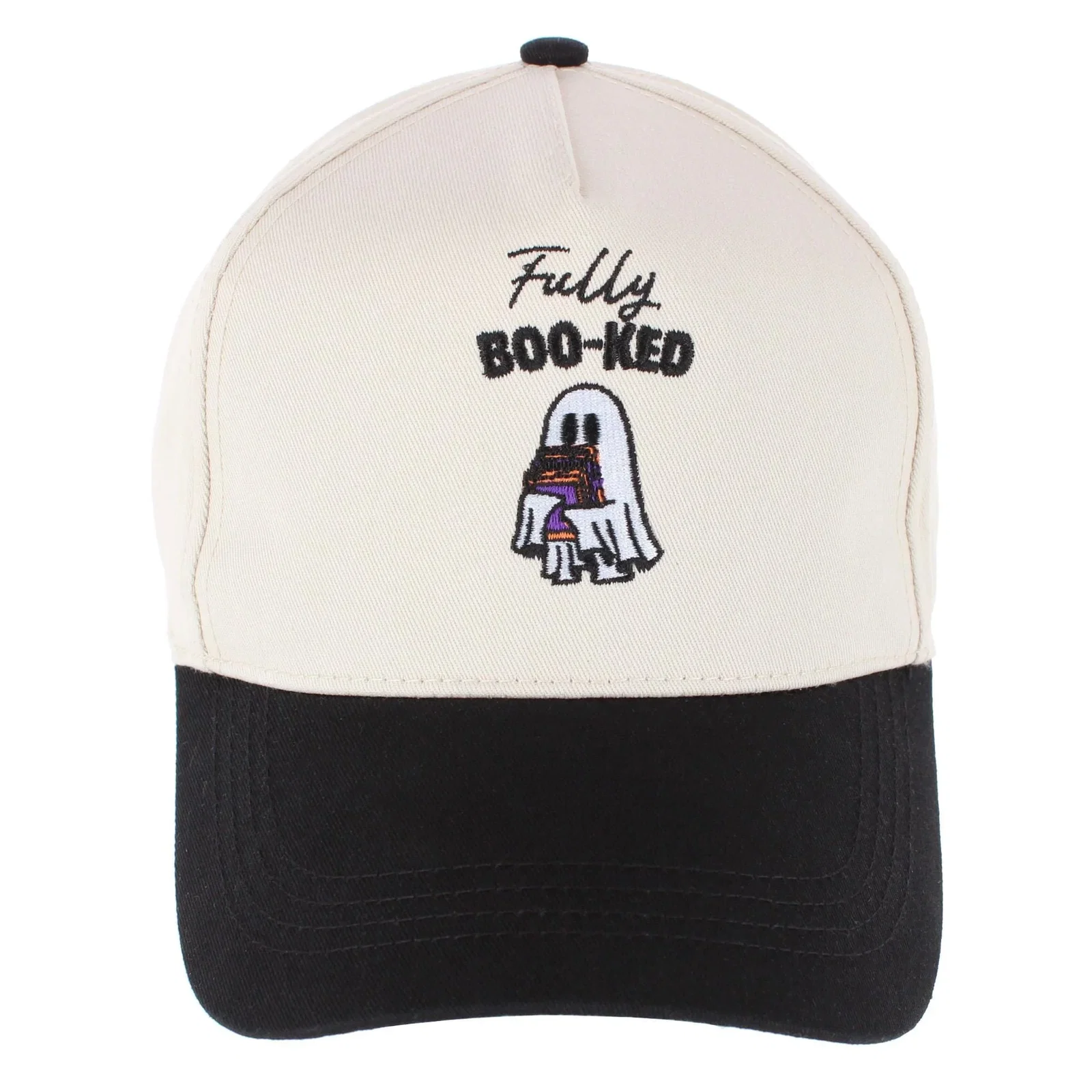 Image of CTM® Women's Fully Boo-ked Two-Toned Trucker Cap
