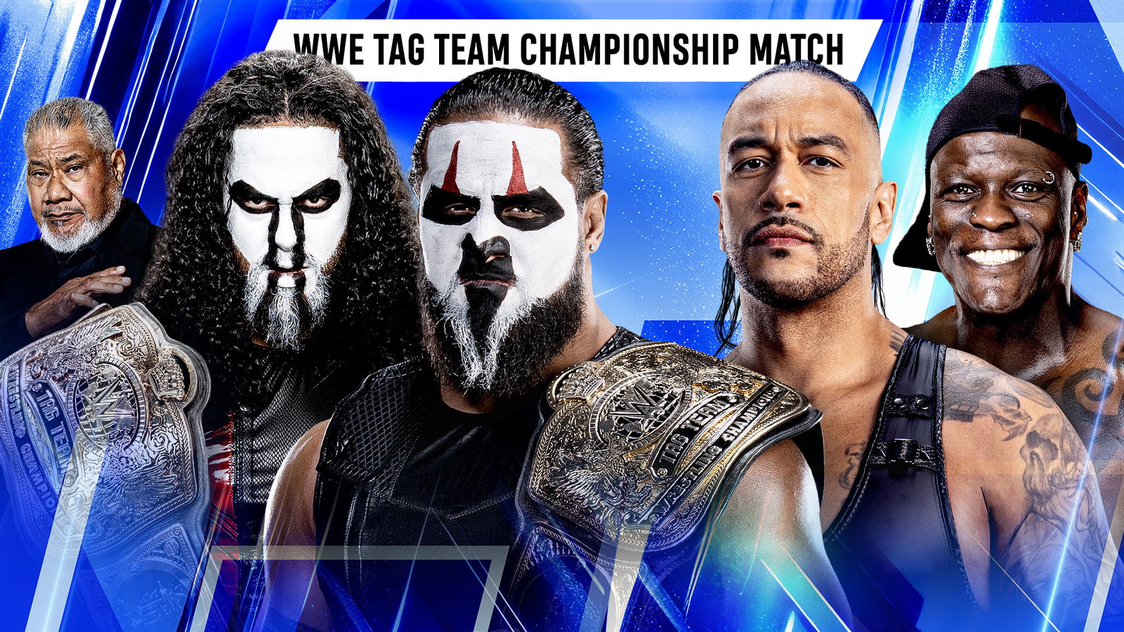 TAMA TONGA & TALLA TONGA vs. DAMIAN PRIEST & R-TRUTH
