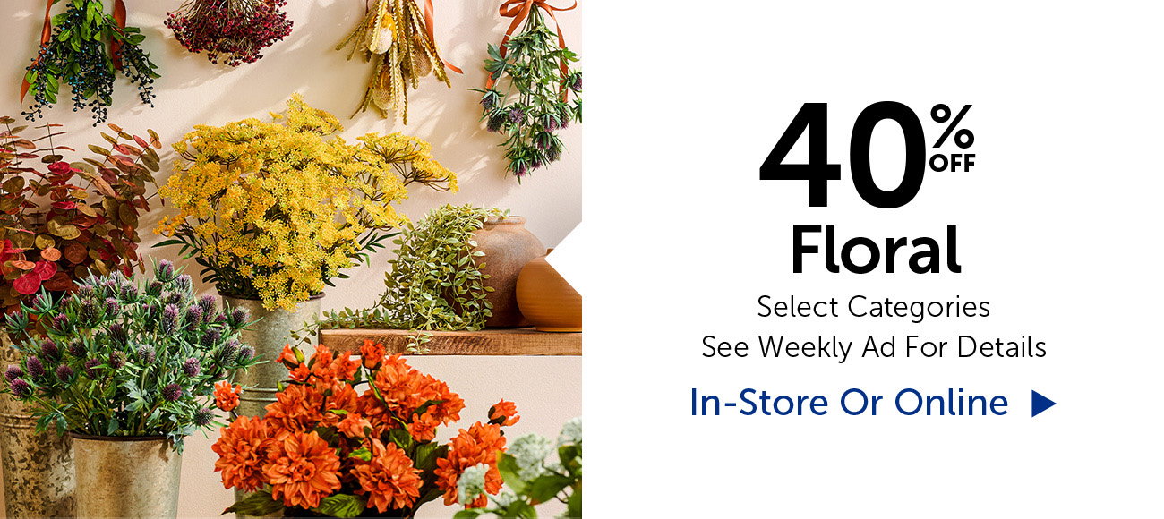 40% Off Floral - Select Categories