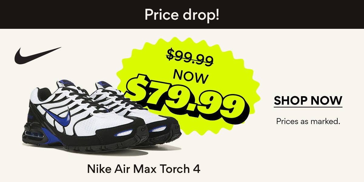 Price drop! | Nike Air Max Torch 4 | SHOP NOW